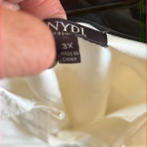 NYDJ 3x white big shirt